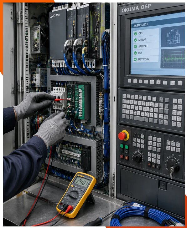 Ремонт систем ЧПУ Okuma OSP в Малоярославце